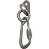 Raumer Placchetta inox Rock Ø10 + Anello Ø10 + Moschettone Ring Safety 13