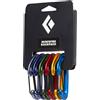 Black Diamond Set di 6 moschettoni Black Diamond Miniwire Rackpack