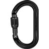 Petzl OK SCREW-LOCK Black moschettone ovale a ghiera screw lock arrampicata