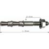 Raumer Hang Fix inox M8L Ø8x78mm chiodo doppia espansione
