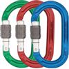 DMM Ultra O Screwgate Colour 3 Pack moschettone a ghiera arrampicata
