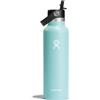 Hydro Flask 21 OZ (621 ml) Standard Mouth with Flex Straw Cap borraccia termica