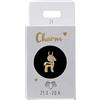 Depesche-Lettere 11834-024 Charm Ariete, Ciondolo Placcato Oro per collane, bracciali e Orecchini, Ideale Come Piccolo Regalo, Multicolore, Normal