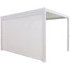 EuroGarden Tenda antivento scorrevole per pergola bioclimatica eurogarden atena in textilene bianco lato 4 mt