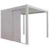 EuroGarden Set 2 pareti scorrevoli per pergola bioclimatica eurogarden atena in alluminio bianco lato 3 mt