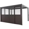 EuroGarden Set 4 pareti scorrevoli per pergola bioclimatica eurogarden atena in alluminio antracite lato 4 mt