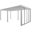EuroGarden Set 4 vetri scorrevoli per pergola bioclimatica eurogarden atena in vetro temperato bianco lato 3 mt