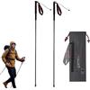 KHEALING Bastone da trekking pieghevole in fibra di carbonio, ultraleggero, per appassionati di alpinismo, adatto per viaggi, campeggio, escursionismo, 3 (130 cm)