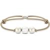 Thomas Sabo A2074-170-19-L22V Bracciale unisex in argento sterling 925 beige, L22V, argento, senza pietre preziose, L22V, Argento, Senza pietre preziose