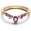 Pandora Anello da Donna Disney Frozen Regina Anna Tiara Oro 164135C01, 58/18,5, Argento Sterling, Zirconia cubica Cristallo