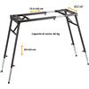 MUSICALSTORE2005 Soundsation KS-60 Supporto per Tastiere Pieghevole Base Tavolo Stand DJ Mixer...