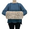 SwirlColor Scaldamani Manicotto in Pelliccia, Portable Kaki Modello Peluche Scaldamani Manicotti in Pelliccia Sintetica Manicotti per le Donne con Collo Cord e Zip Pocket Handmuff per il Riscaldamento Della Mano