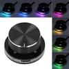 Dpofirs Controllo del Volume USB, Manopola del Controller Audio Multimediale, con Luce RGB, Manopola di Controllo del Volume PC, con una Funzione Muta Chiave, Controllore di Regolazione