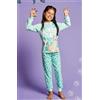 Sabor Pigiama puro cotone Re Leone Disney estivo bambina DY50L7401, VERDE ACQUA