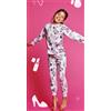 Sabor Pigiama puro cotone Minnie Disney estivo bambina DY50L1823, BIANCO