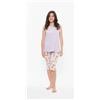 Gary Pigiama spalla pinocchietto donna Jersey Gary R55023, GLICINE