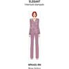 Nottingham Pigiama donna Nottingham aperto caldo cotone interlock NPA401, ROSA ANTICO