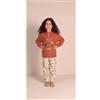 Gary Pigiama invernale bambina punto milano Gary 3074, RUGGINE