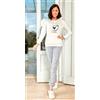 Nottingham Pigiama donna Nottingham serafino caldo cotone interlock NPA471, PANNA