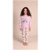 Gary Pigiama invernale bambina punto milano Gary 2074, VIOLETTA