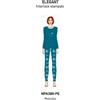 Nottingham Pigiama donna Nottingham serafino caldo cotone interlock NPA386, PETROLIO