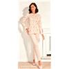 Nottingham Pigiama donna Nottingham serafino caldo cotone interlock NPA381, PESCO