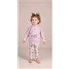 Gary Pigiama invernale neonata bambina Gary in punto Milano 1077, VIOLETTA