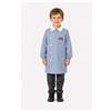 Ambrosino Grembiule scuola elementare bambino Ambrosino Made in Italy ricamo Super Sport O208, CELESTE