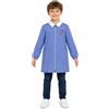 Siggi Grembiule con zip scuola elementare celeste bambino Siggi Made in Italy ricamo Motocross 3938, CELESTE