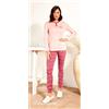 Nottingham Pigiama donna Nottingham serafino caldo cotone interlock NPA477, CIPRIA