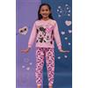 Disney Pigiama cotone felpato Minnie bambina baby DY50A3581, ROSA