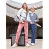 Gisela Pigiama donna Gisela caldo cotone The Beatles 20363, Plaid
