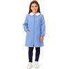 Siggi Grembiule scuola elementare Celeste bambina con zip Siggi Made in Italy senza ricamo 1969, CELESTE