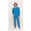 Gary Pigiama uomo aperto Gary calibrato jersey puro cotone U60032CONF, BLU ACCIAIO