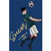 Siggi Grembiule scuola elementare blu bambino Siggi Made in Italy ricamo Soccer Life 3795, BLU