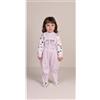 Gary Pigiama tutone invernale neonata bambina Gary felpa 1055, VIOLETTA