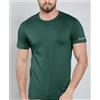 Kappa Maglia mezza manica colorata uomo Kappa 100% cotone pettinato K1305, VERDE MILITARE