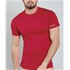 Kappa Maglia mezza manica colorata uomo Kappa 100% cotone pettinato K1305, ROSSO