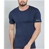 Kappa Maglia mezza manica colorata uomo Kappa 100% cotone pettinato K1305, NAVY