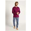 Muydemi Pigiama uomo serafino cotone Muydemi 13011015, Plaid