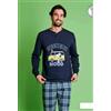 Sabor Pigiama puro cotone uomo Snoopy PNG4823, NAVY