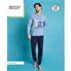 Sabor Pigiama puro cotone uomo Snoopy PNG4823, JEANS MELANGE