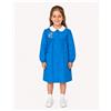 Ambrosino Grembiule scuola elementare bambina celeste Ambrosino Made in Italy ricamo Beautiful Q101, Blu