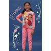 Disney Pigiama caldo cotone Princess Disney interlock bambina baby DY50A8320, ROSA MEDIO