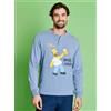 Sabor Pigiama puro cotone uomo The Simpsons DYZ6728, JEANS MELANGE