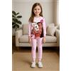 Disney Pigiama caldo cotone Princess Vaiana Disney interlock bambina baby DY50A3921, ROSA CHIARO