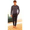 Nottingham Pigiama lungo uomo Nottingham 100% cotone NPA785, VERDE