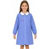 Siggi Grembiule scuola elementare celeste bambina Siggi Made in Italy ricamo Jewels con zip 3777, CELESTE