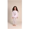 Gary Pigiama invernale bambina/ragazza interlock Gary 3027, VIOLETTA