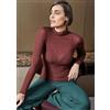 Sublyme Maglia donna manica lunga dolcevita Sublyme in modal cashmere ultra light 1410, NERO